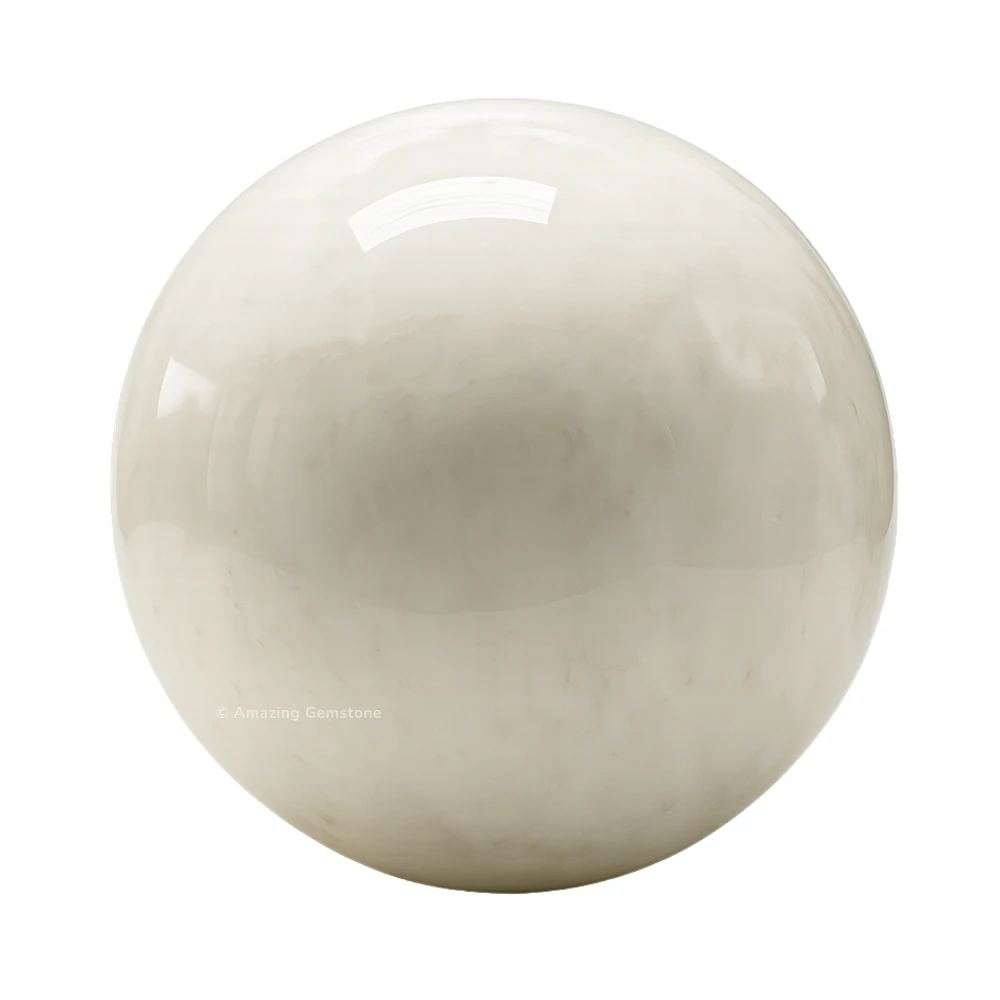 Snow Quartz Sphere (1.5 Inch)