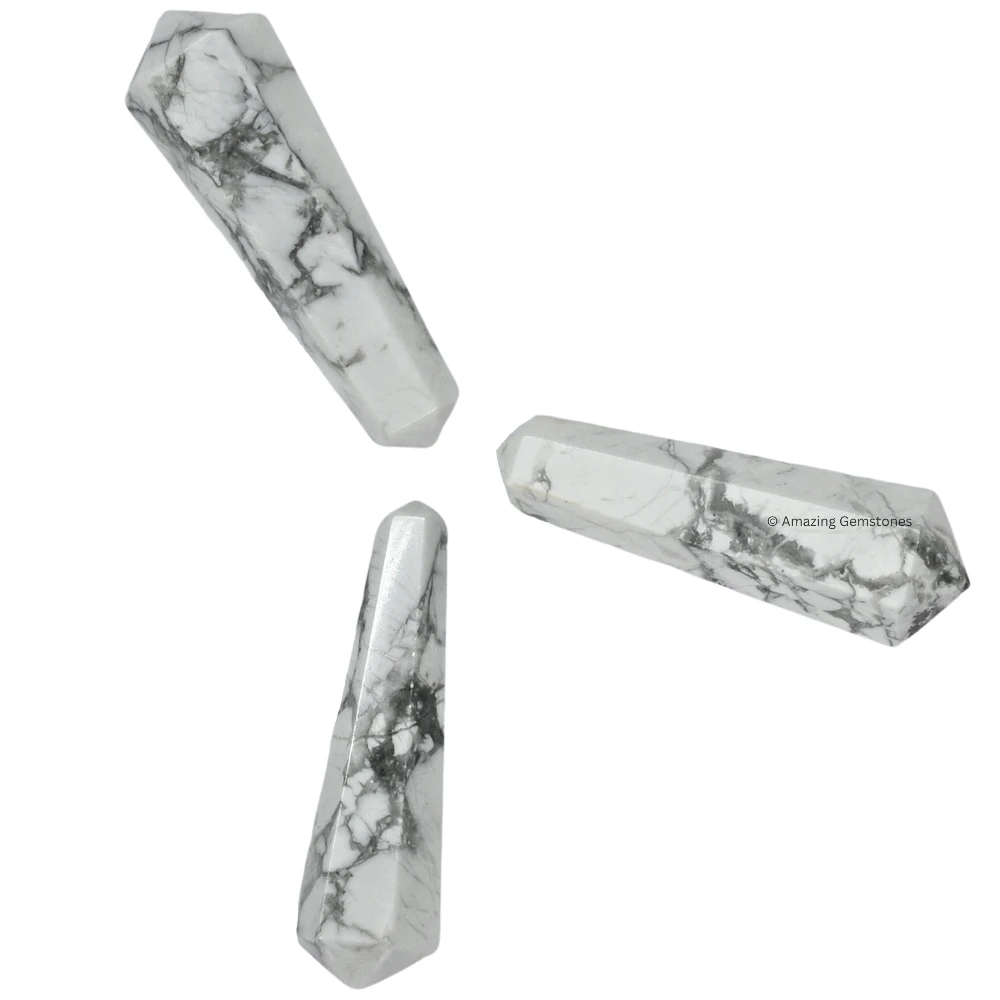 Howlite Pencil Points (Double Terminated) (Set of 50)