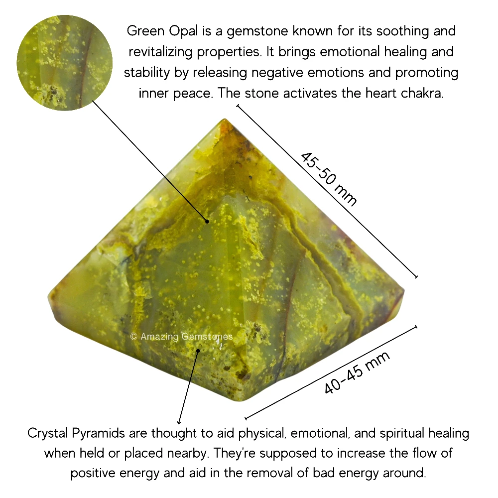 Green Opal Pyramid (2 Inch)