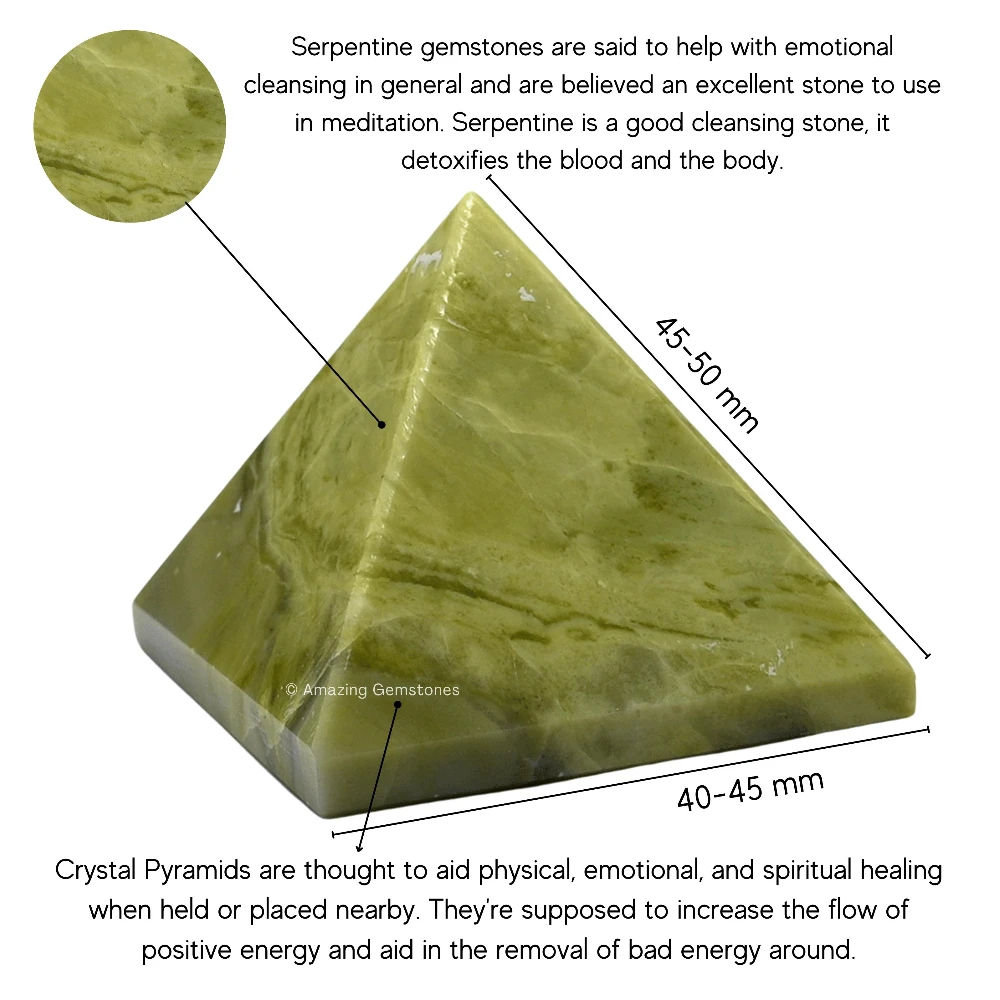 Serpentine Pyramid (2 Inch)