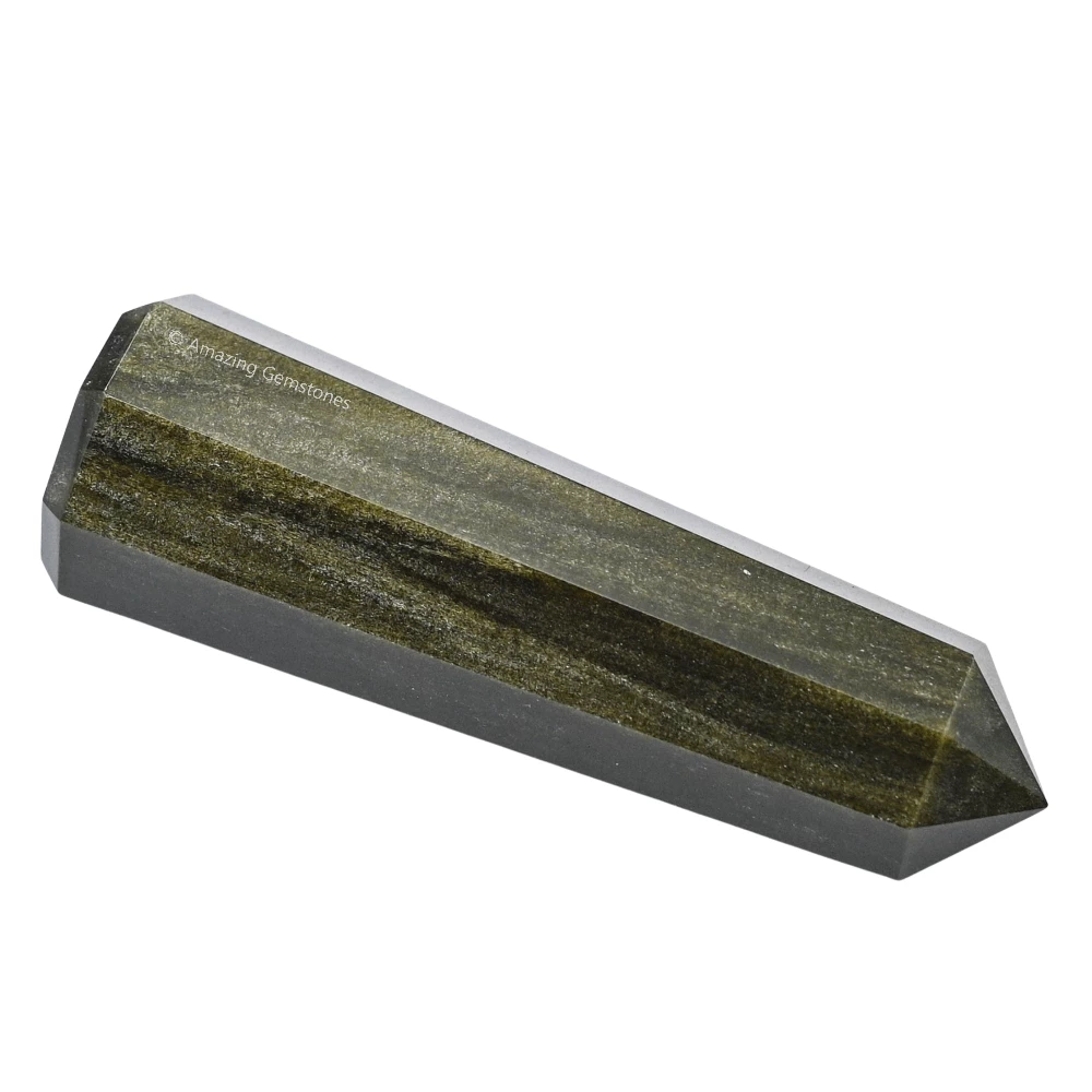 Golden Sheen Obsidian Tower (2" to 3" inch)