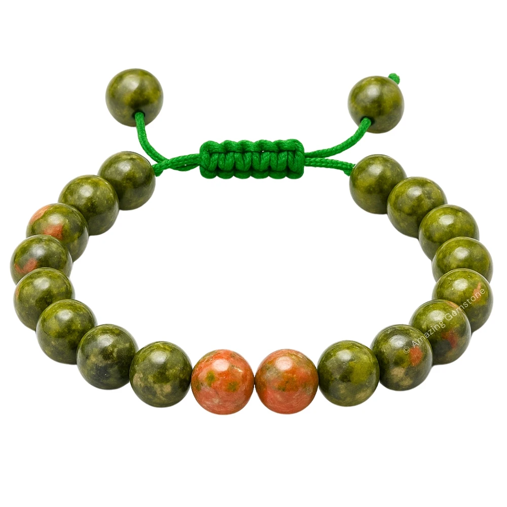 Unakite  Bracelet (Adjustable)