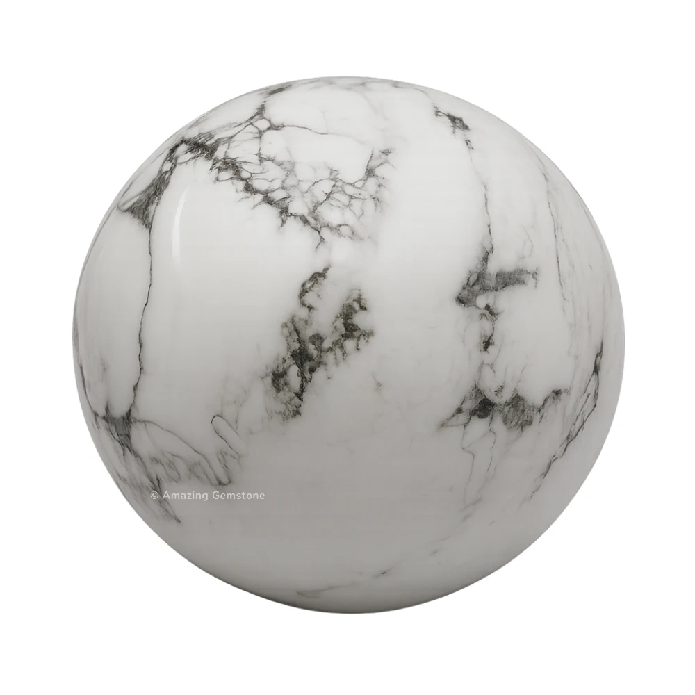 Howlite Sphere (2 Inch)