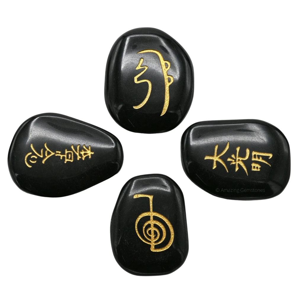 Black Agate Usui Reiki Set