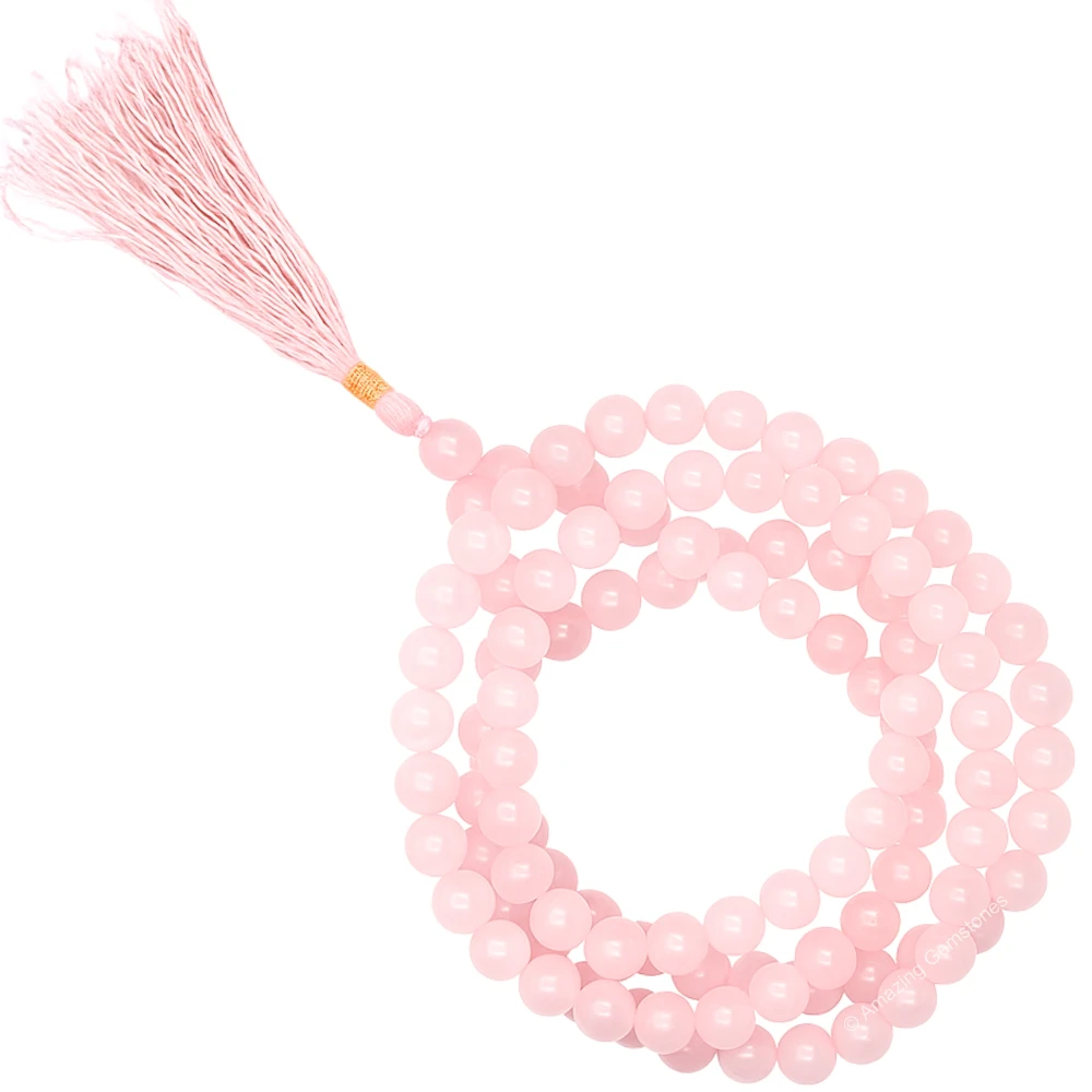 Rose Quartz Mala (Without Knot)