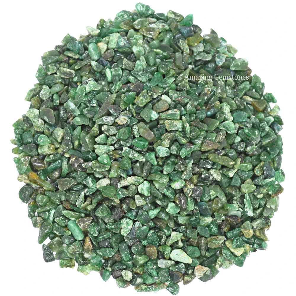 Green Aventurine (Dark) Chips (1LB)