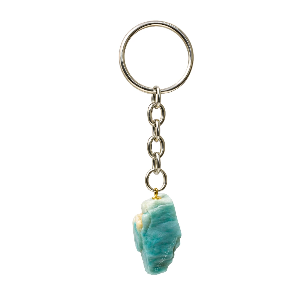 Amazonite Keychain Keys Holder (Raw)
