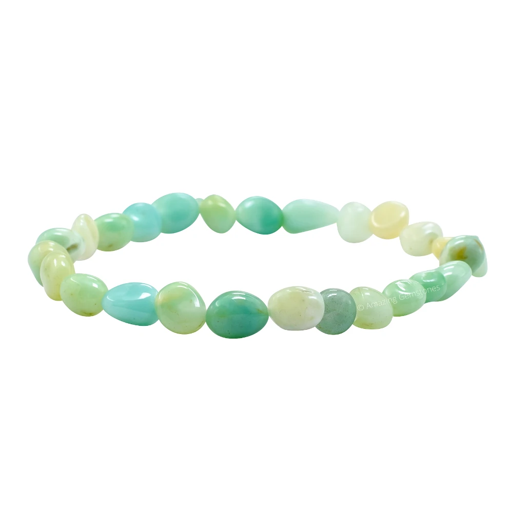 Amazonite Tumbled Stone Bracelet (Stretchable)