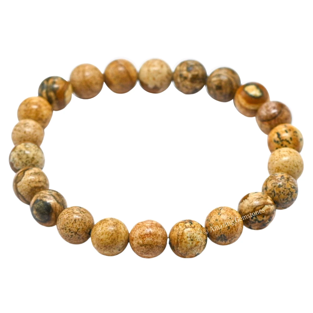 Picture Jasper Bracelet (Strechable)