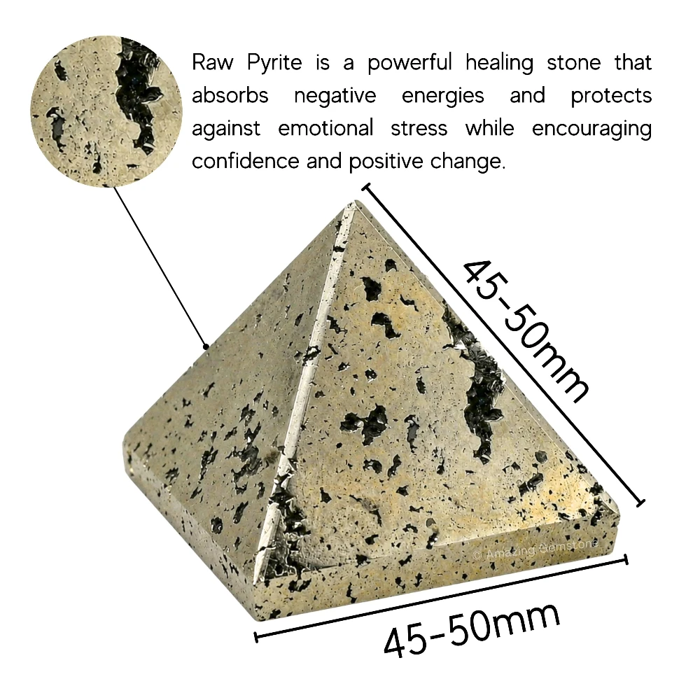 Raw Pyrite Pyramid (2 Inch)