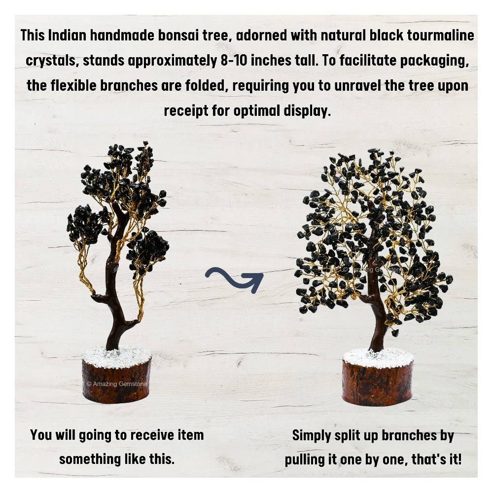 Black Tourmaline Tree (200 Beads)