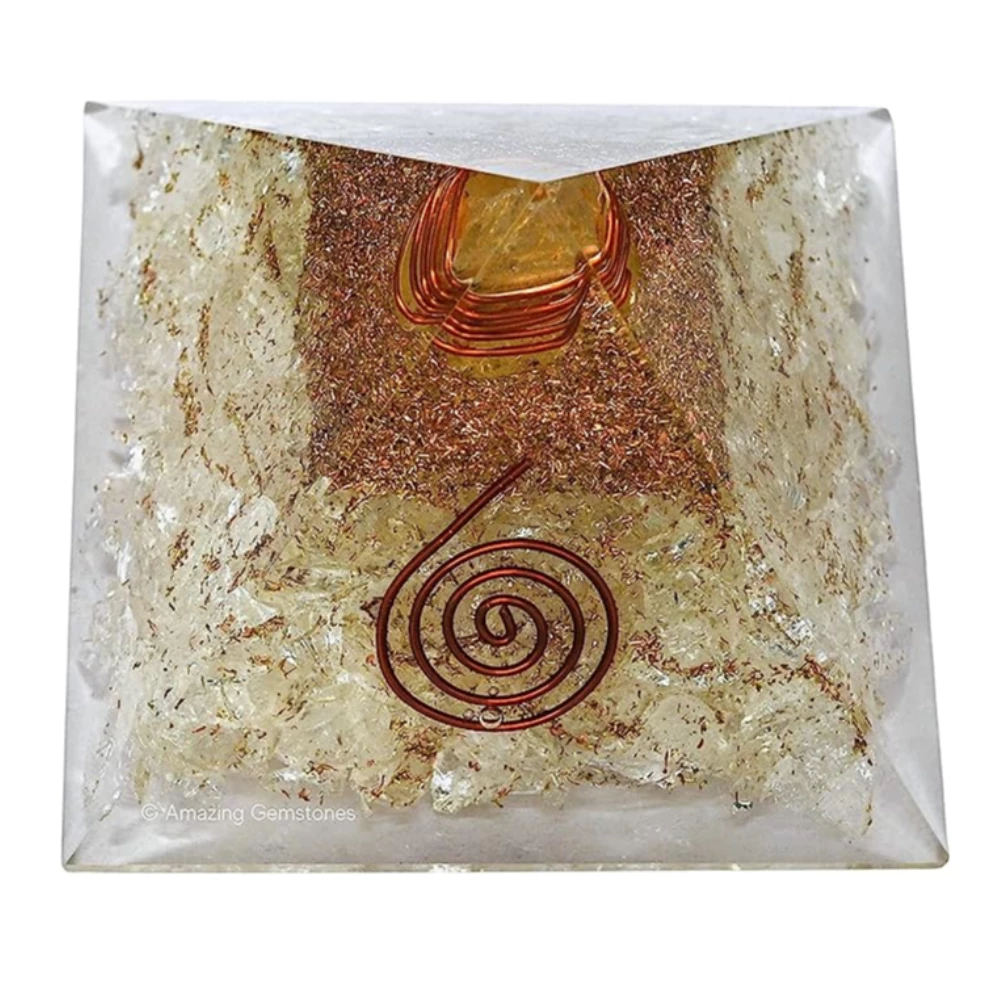 Clear Quartz Orgone Pyramid