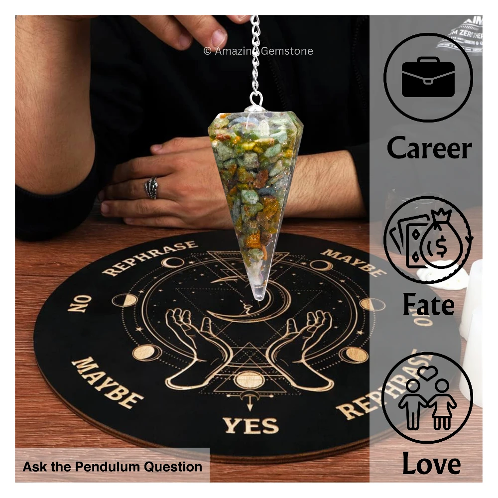 Ruby Zoisite Orgone Pendulum