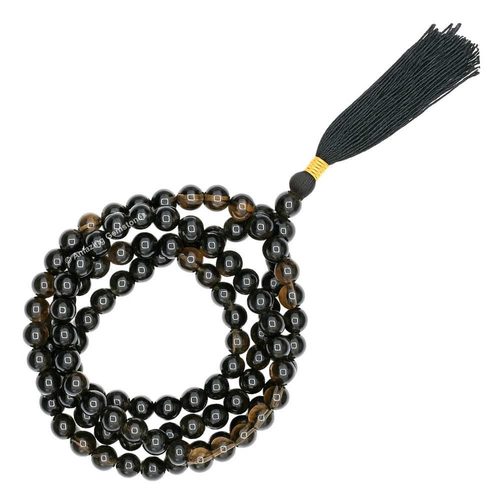 Smoky Quartz Mala (Without Knot)