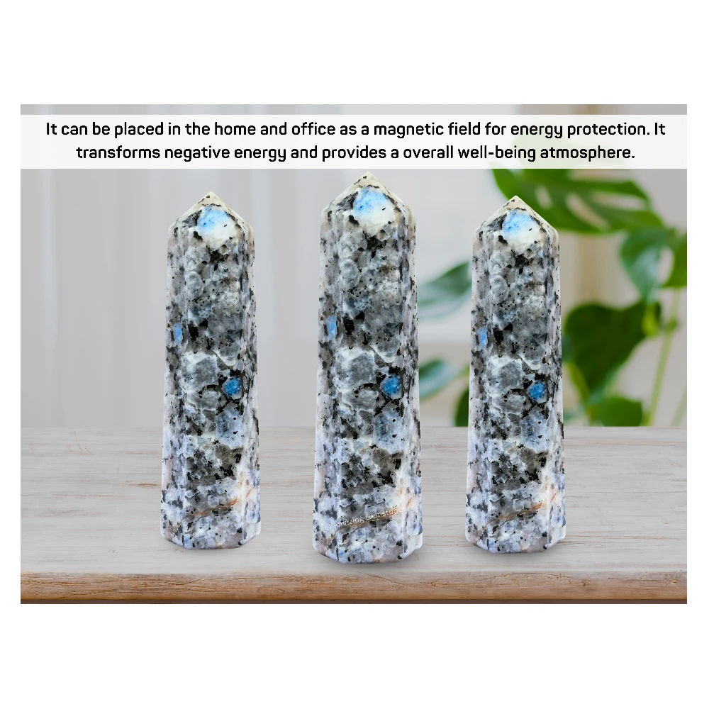 Rainbow Moonstone Tower (5.5" to 6" Inch)