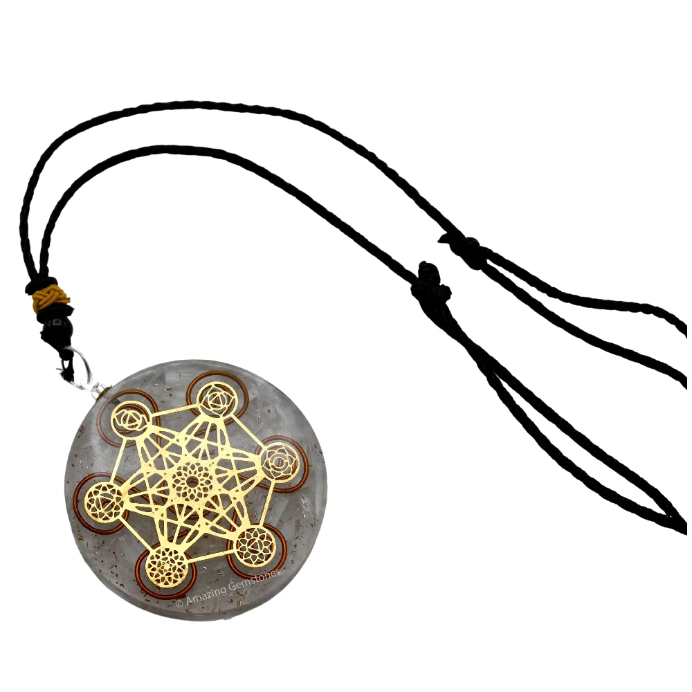 Selenite Orgone Necklace - Metatron Chakra