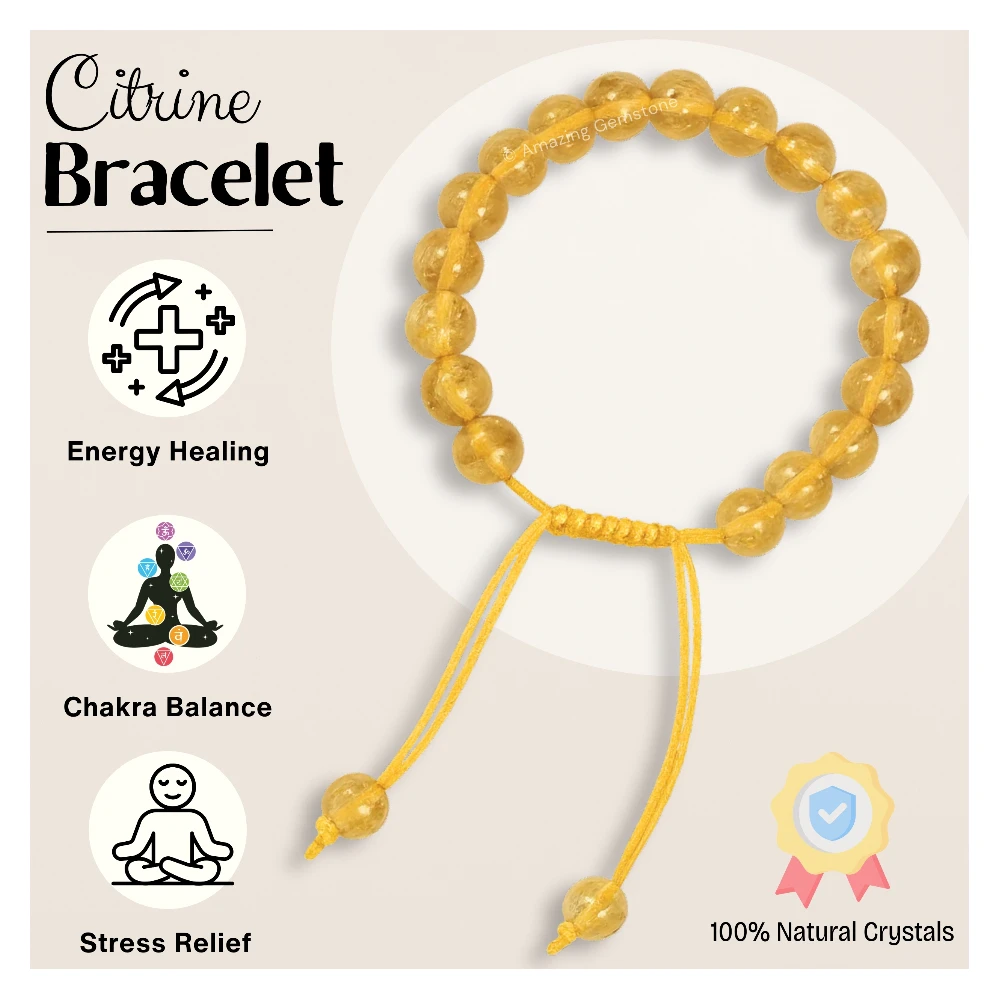 Citrine Bracelet (Adjustable)