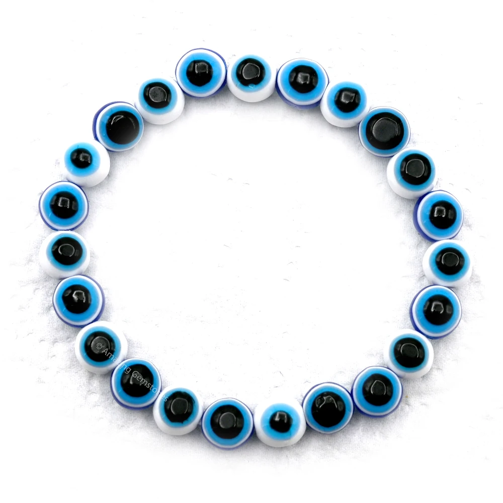 White Evil Eye Bracelet