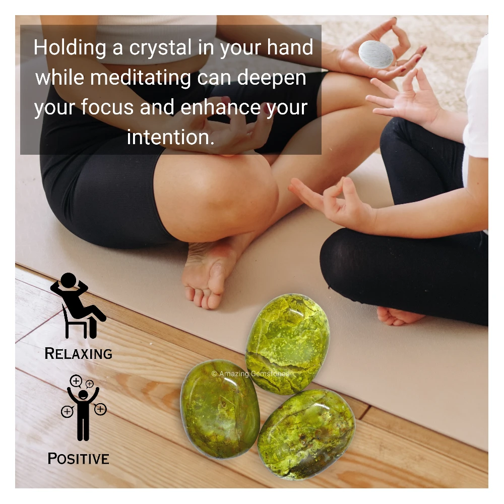 Green Opal Palm Stone