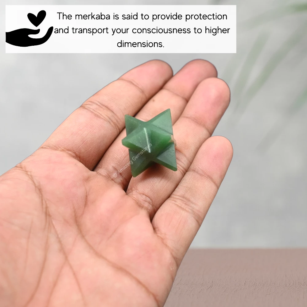 Dark Green Aventurine Merkaba (15-20 mm)