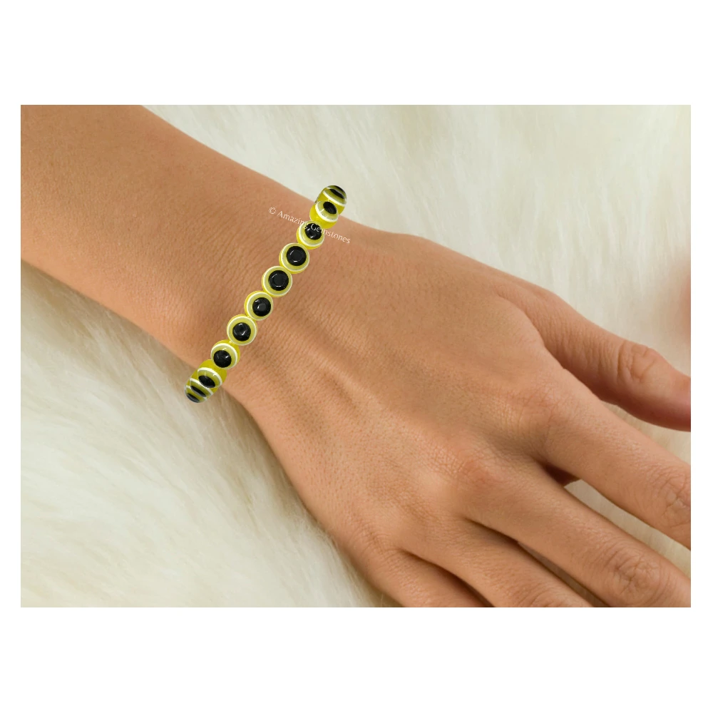Yellow Evil Eye Bracelet