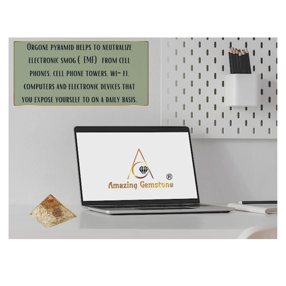 Clear Quartz Orgone Pyramid