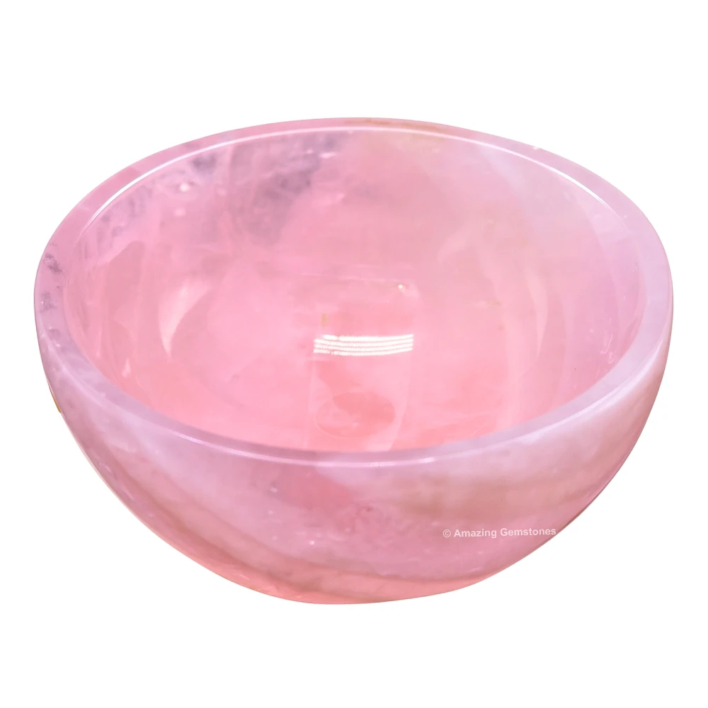 Rose Quartz Crystal Bowl - 2 Inch