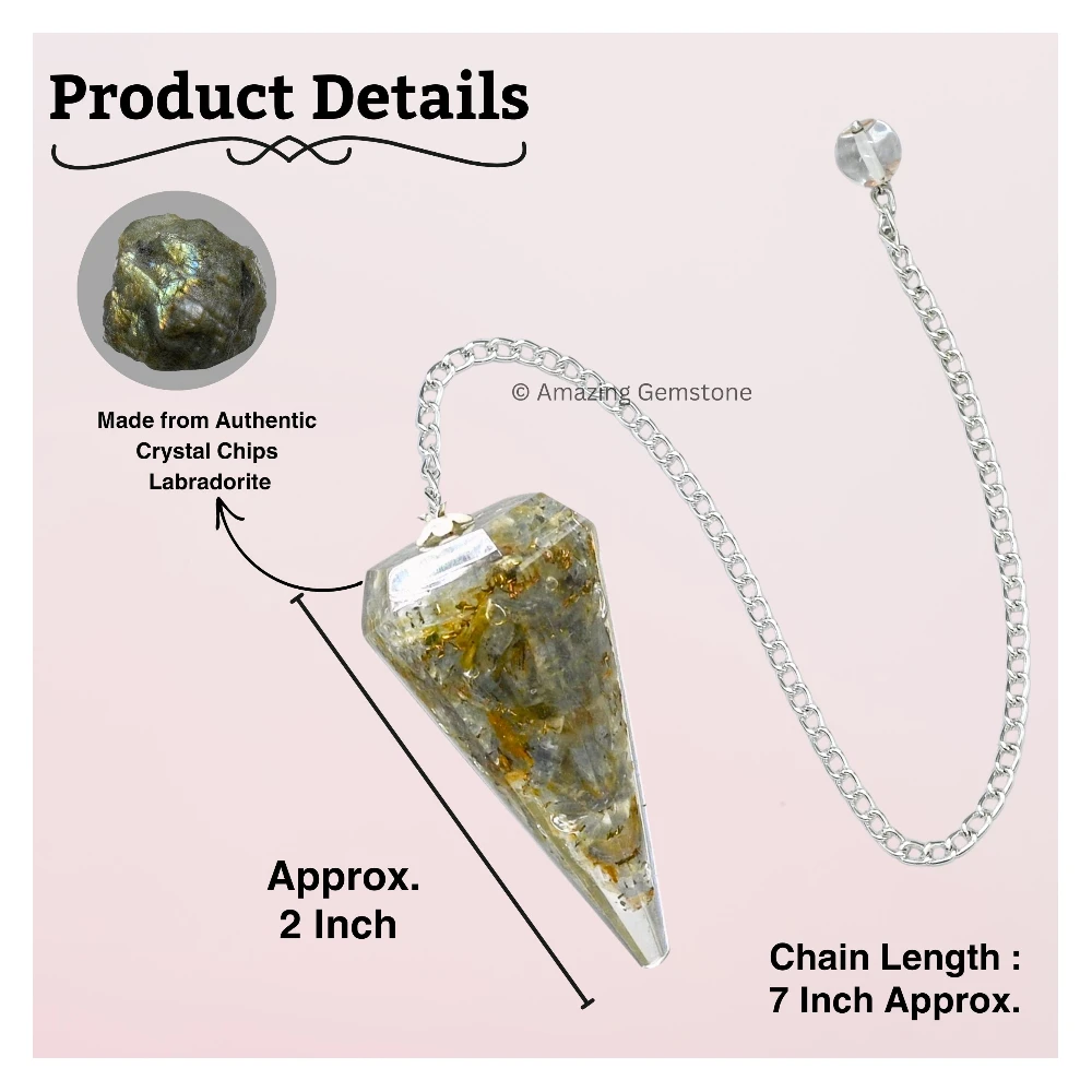 Labradorite Orgone Pendulum