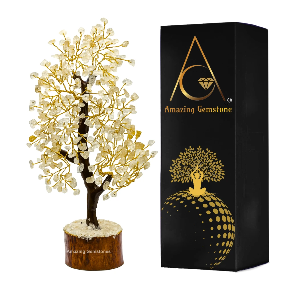 Golden Rutilated Quartz Tree (200 Beads)