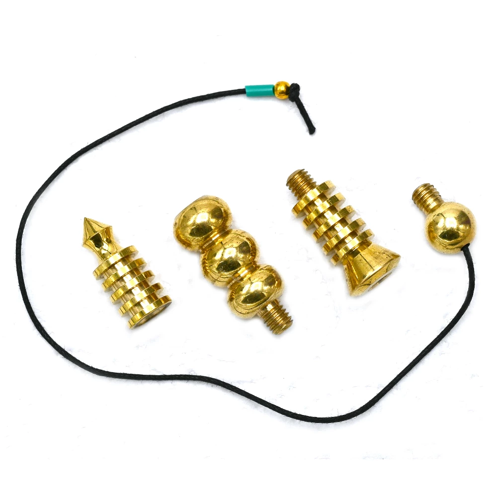 Copper Metal Pendulum - Gold Orion Double ISIS (MP26)