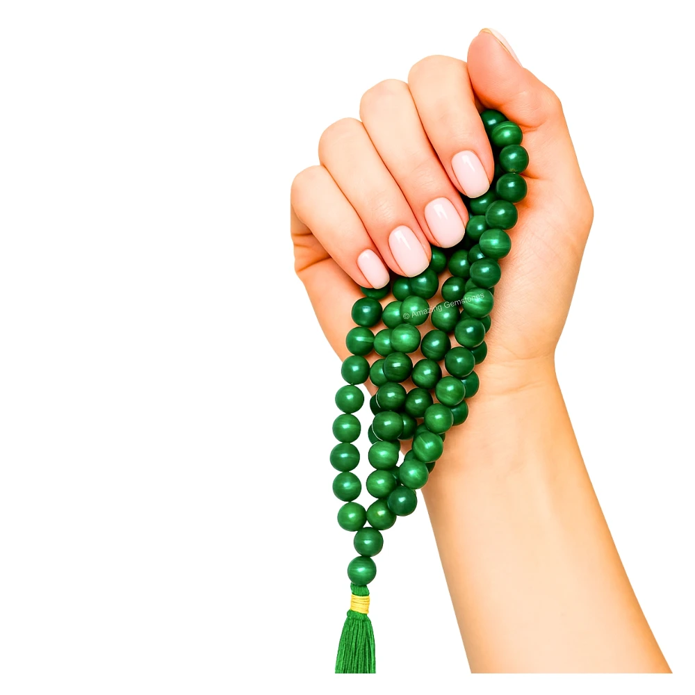 Green Aventurine Mala (Without Knot)