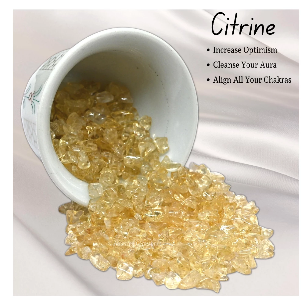 Citrine Chips - Pre Drilled