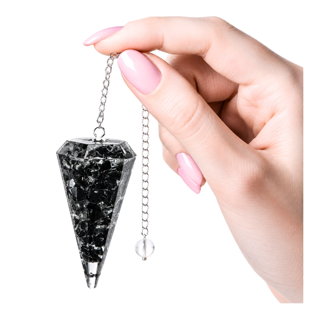 Black Obsidian Orgone Pendulum