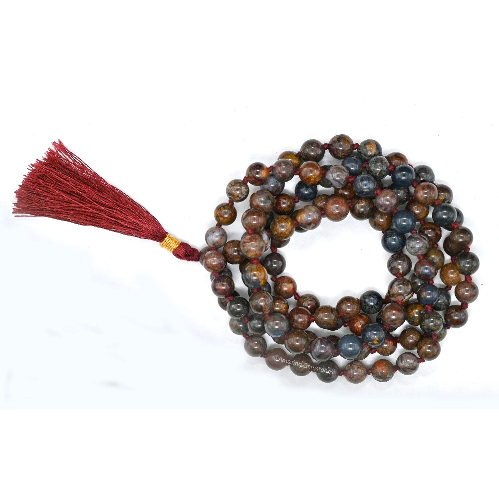Pietersite Mala (Hand Knotted)