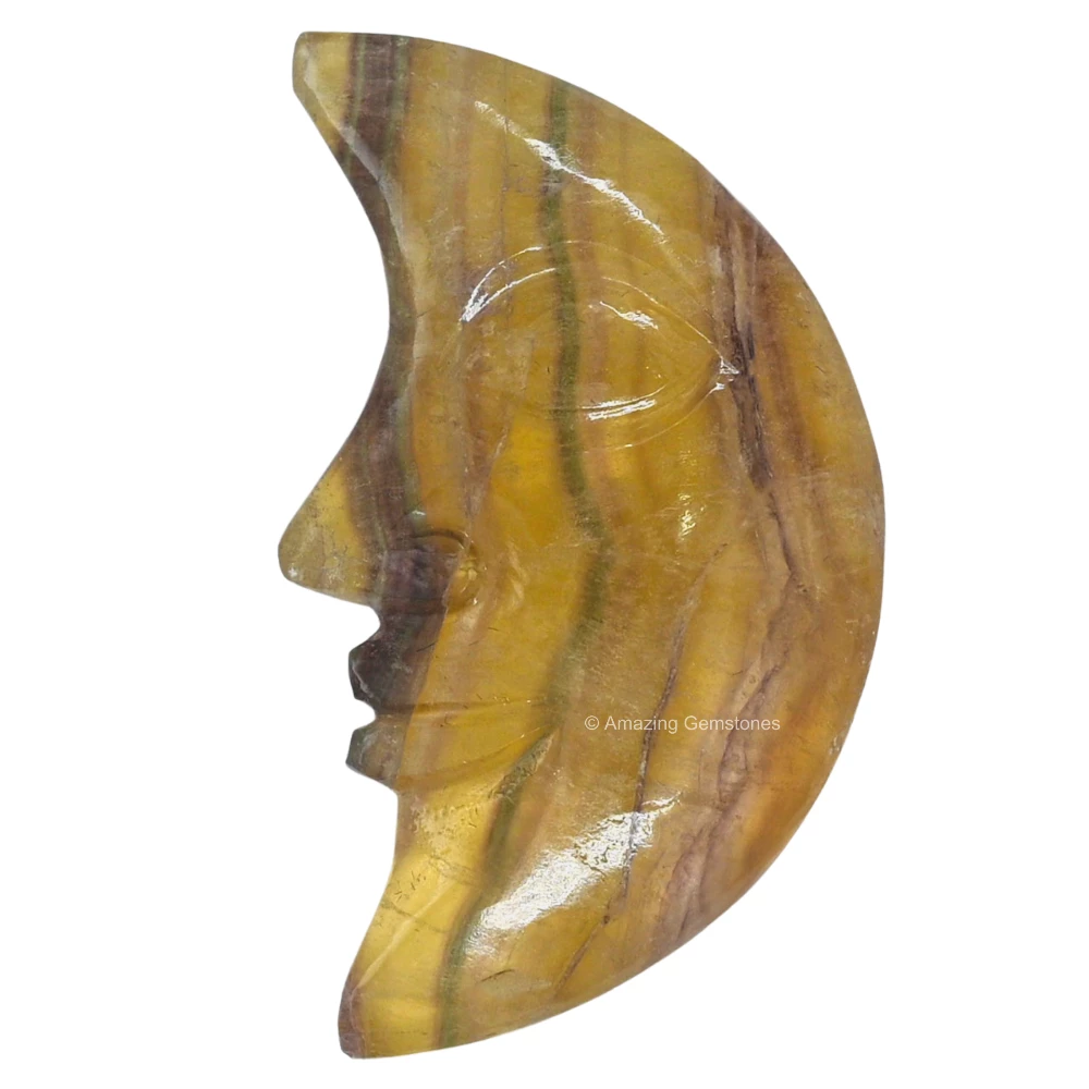 Multi Fluorite Crescent Moon