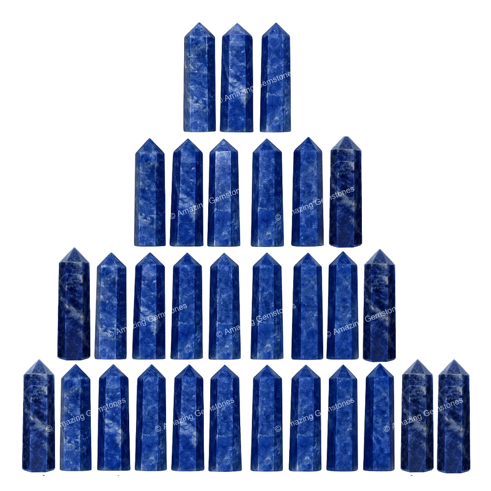 Sodalite Pencil Points (Set of 50)