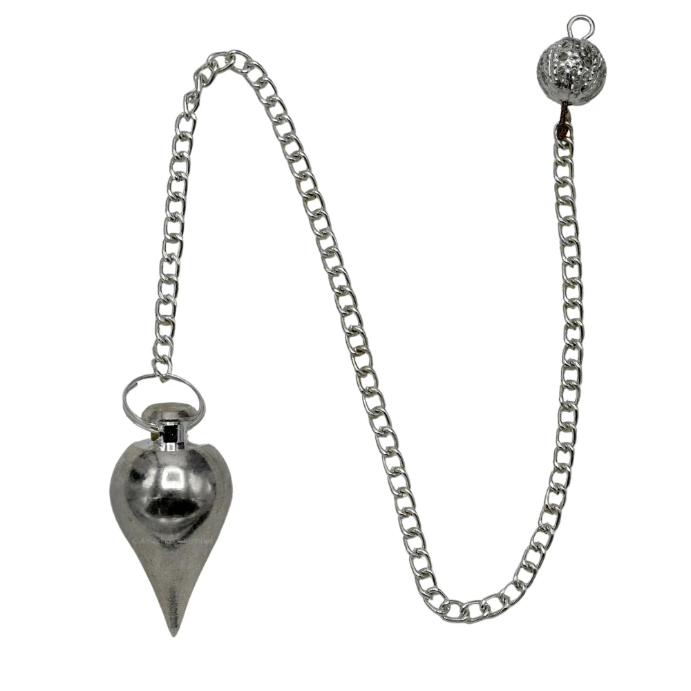 Copper Metal Pendulum - Silver Tear Drop (MP01)