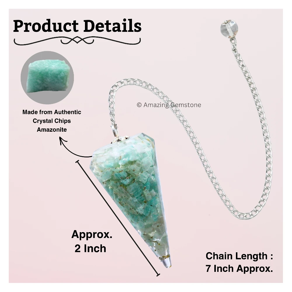 Amazonite Orgone Pendulum