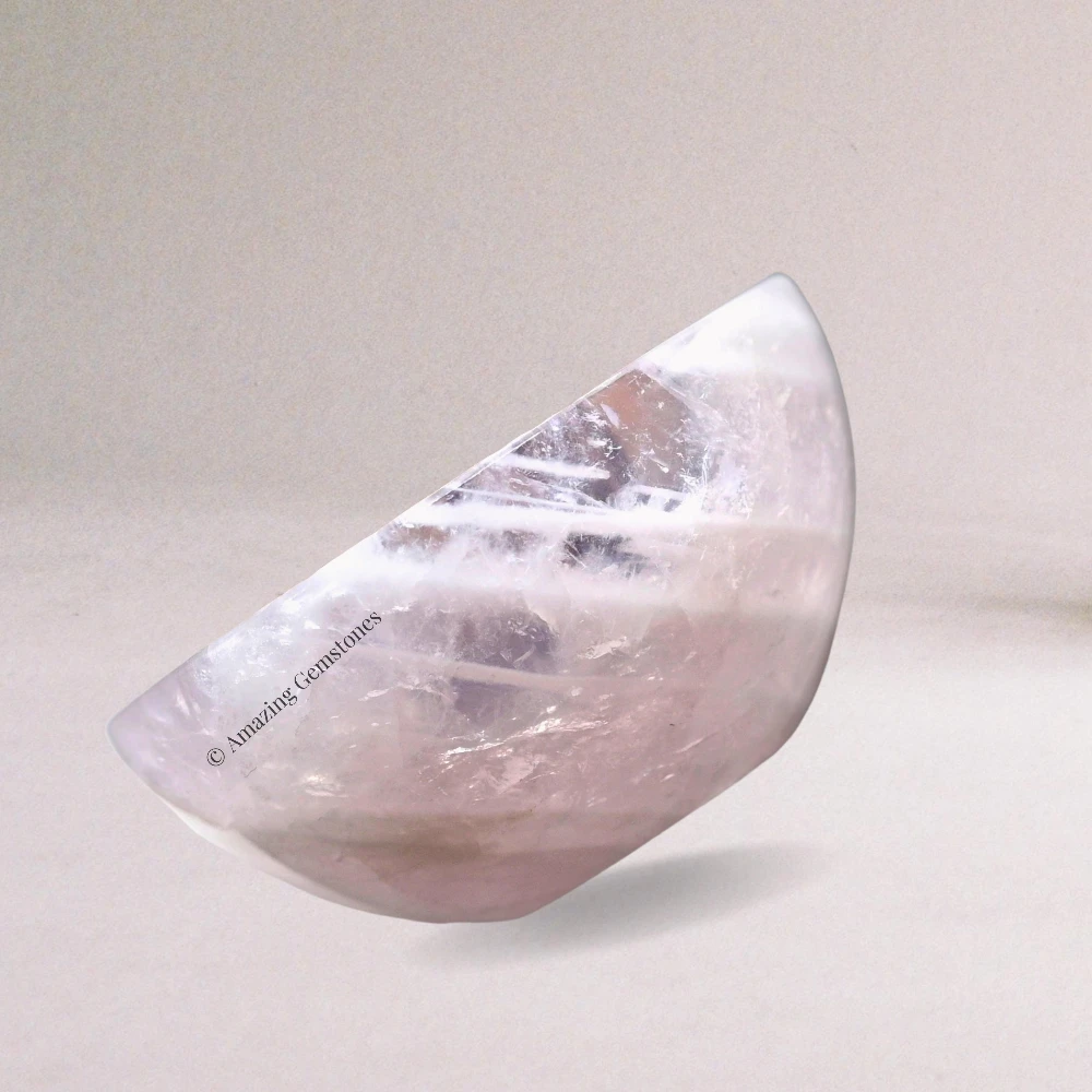 Rose Quartz Crystal Bowl - 2 Inch