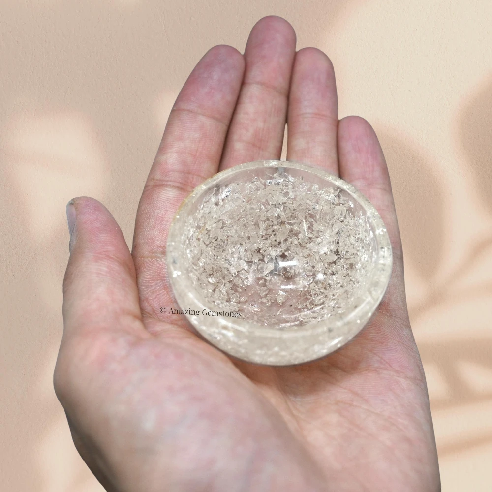 Clear Quartz Crystal Orgone Bowl (2 Inch)