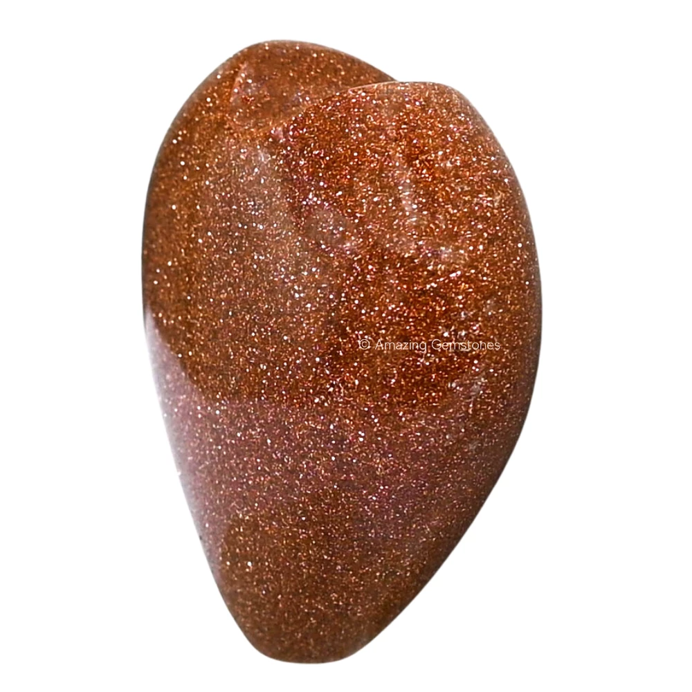 Red Goldstone Heart