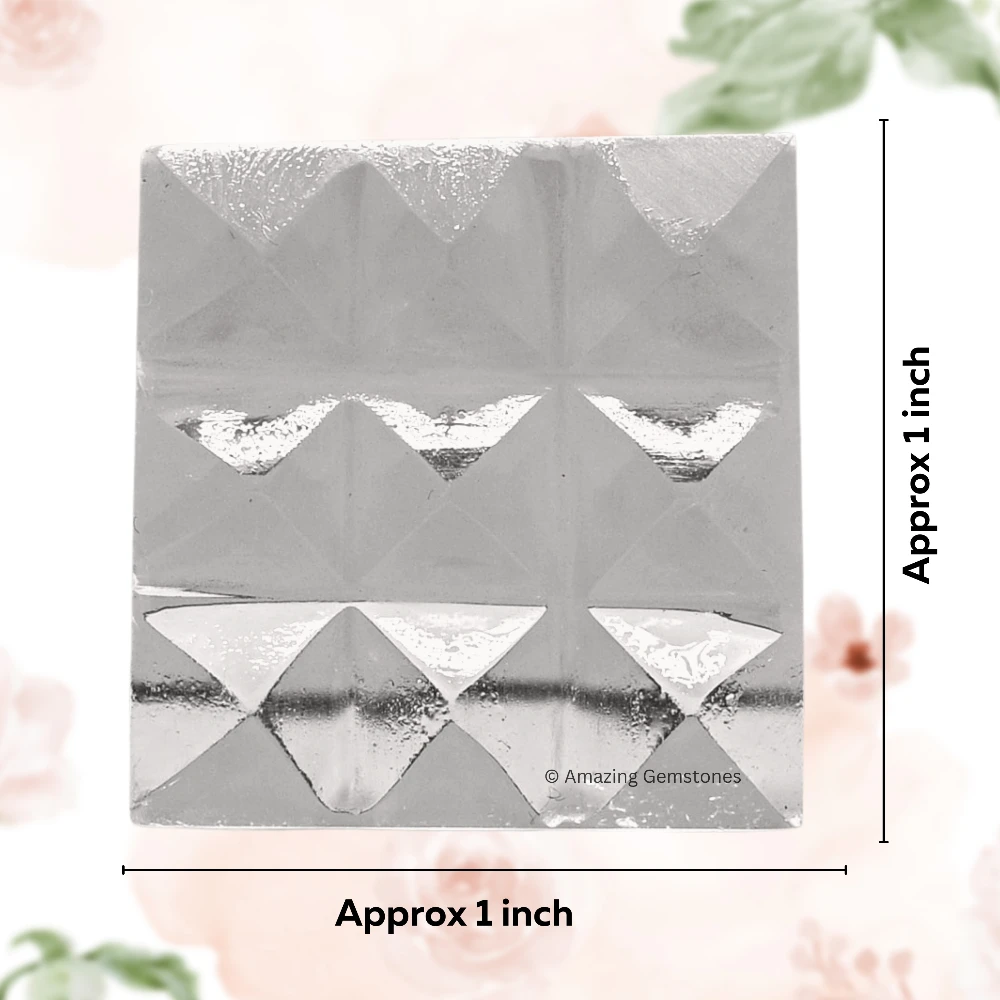 Clear Quartz (Premium) 9 Pyramid Plate