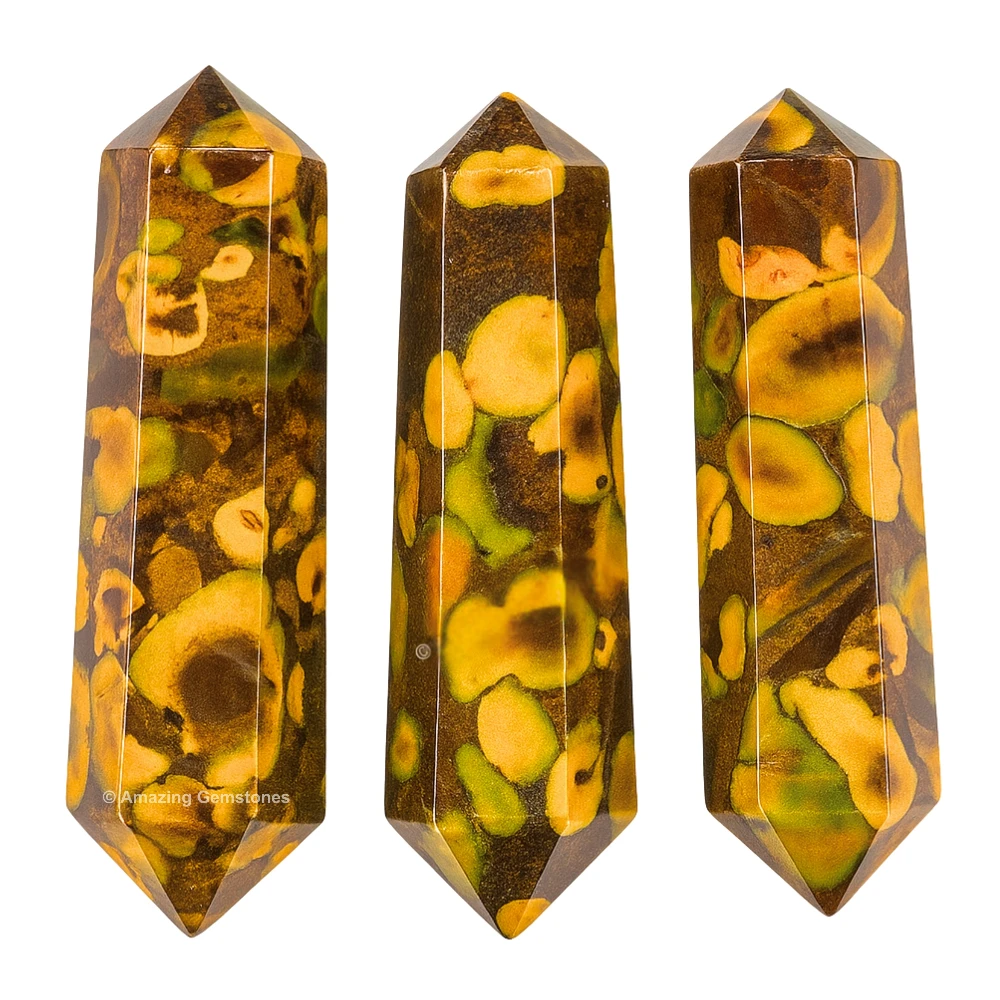 Fruit Jasper Pencil Points (Double Terminated) (Set of 3)