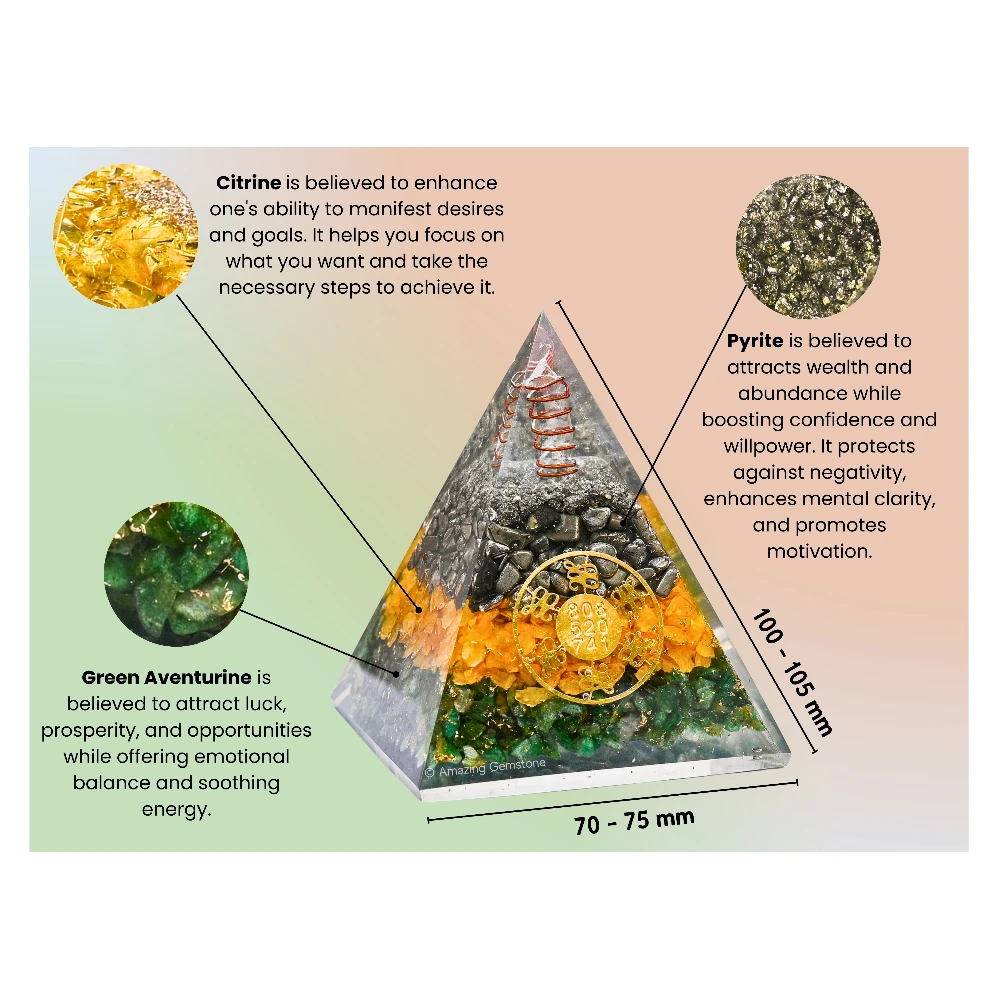 Money Magnet Pyramid with Zibu Symbol