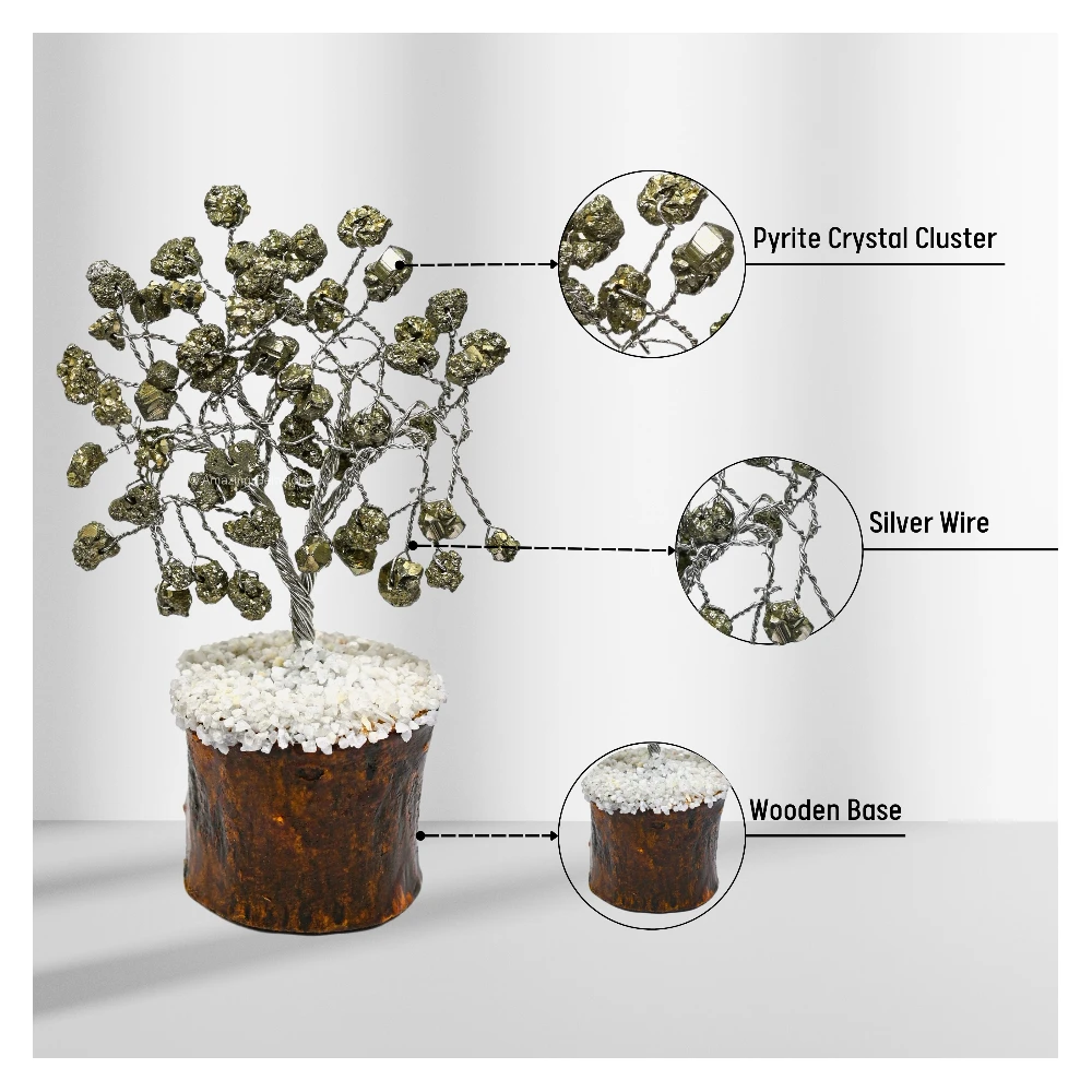 Pyrite Tree - Raw (Silver)(50 Beads)