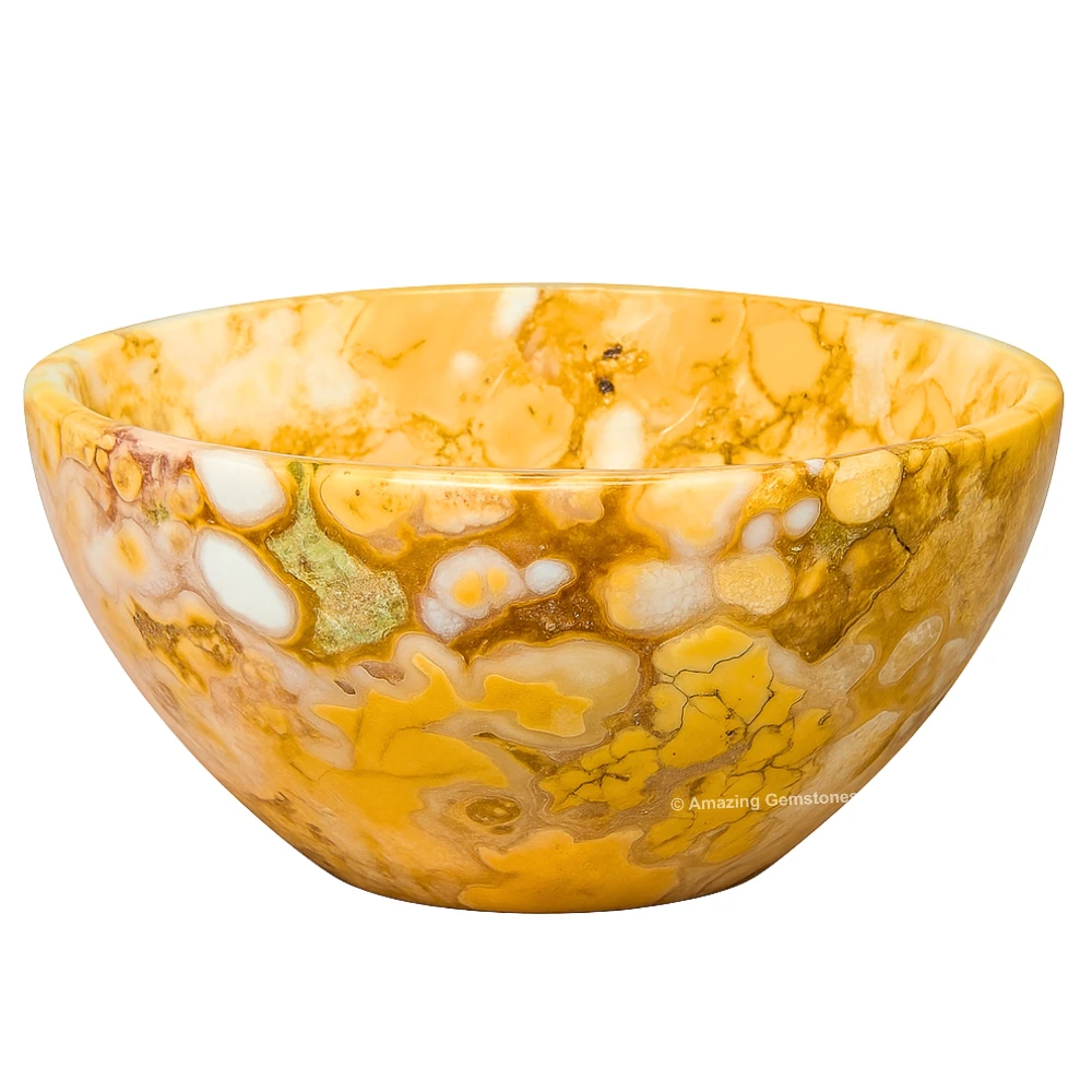 Conglomerate Jasper Crystal Bowl - 2 Inch