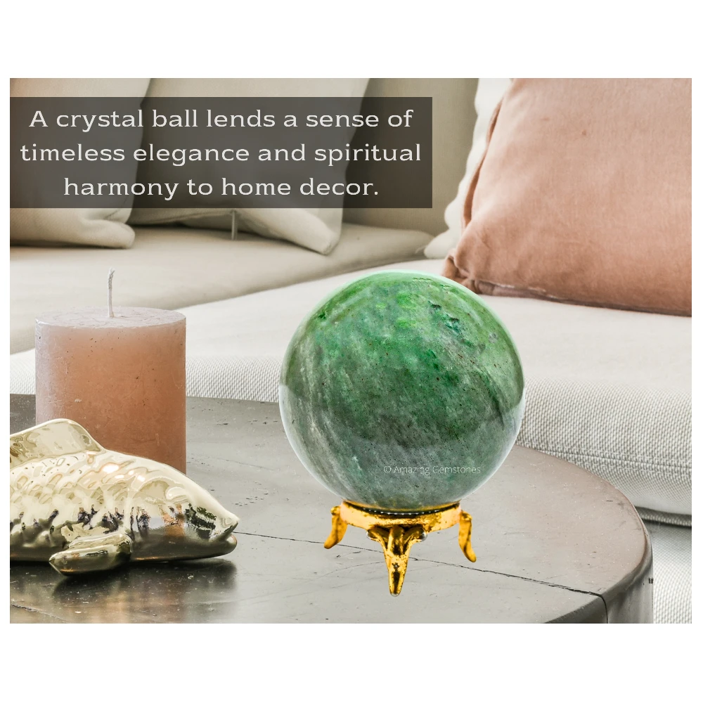 Large Green Aventurine Sphere (2.5 Inch)
