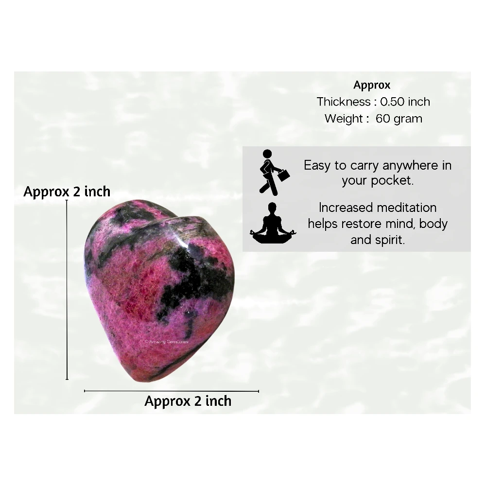 Rhodonite Heart