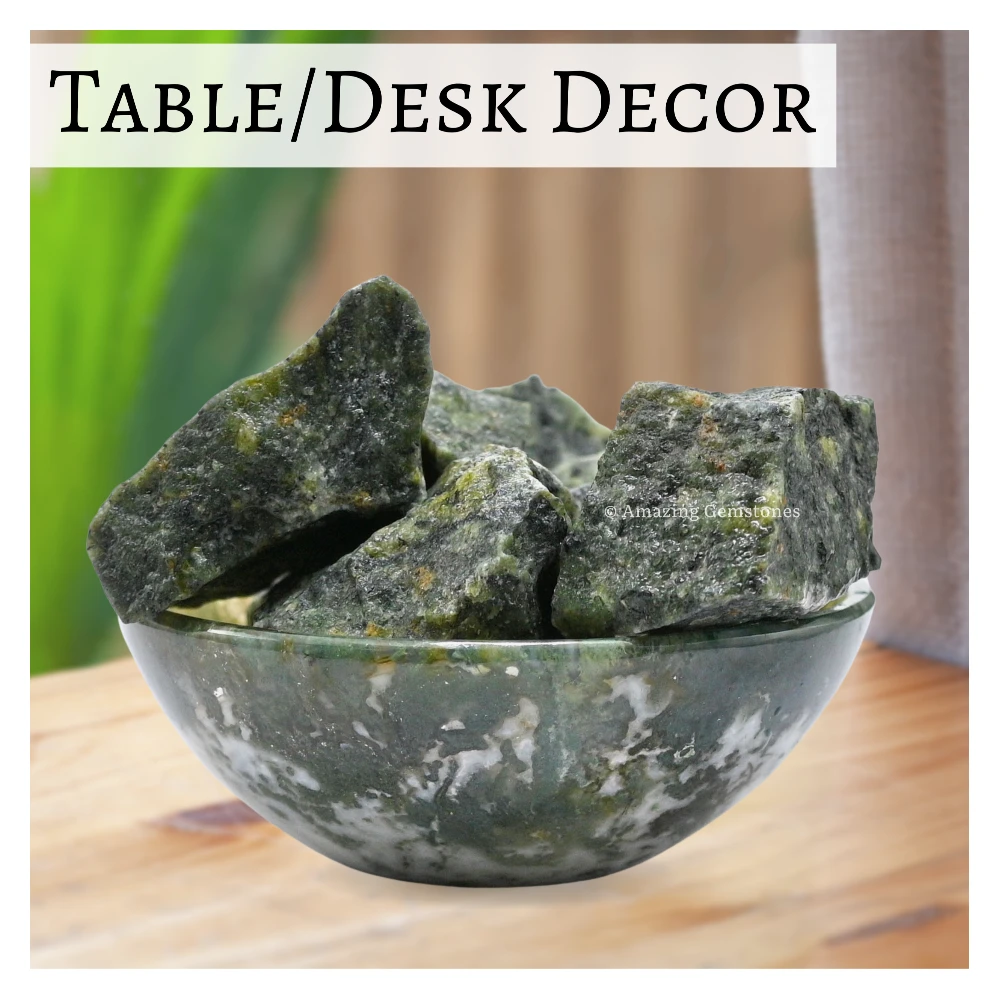 Green Jade Raw Crystals (2 Pieces)