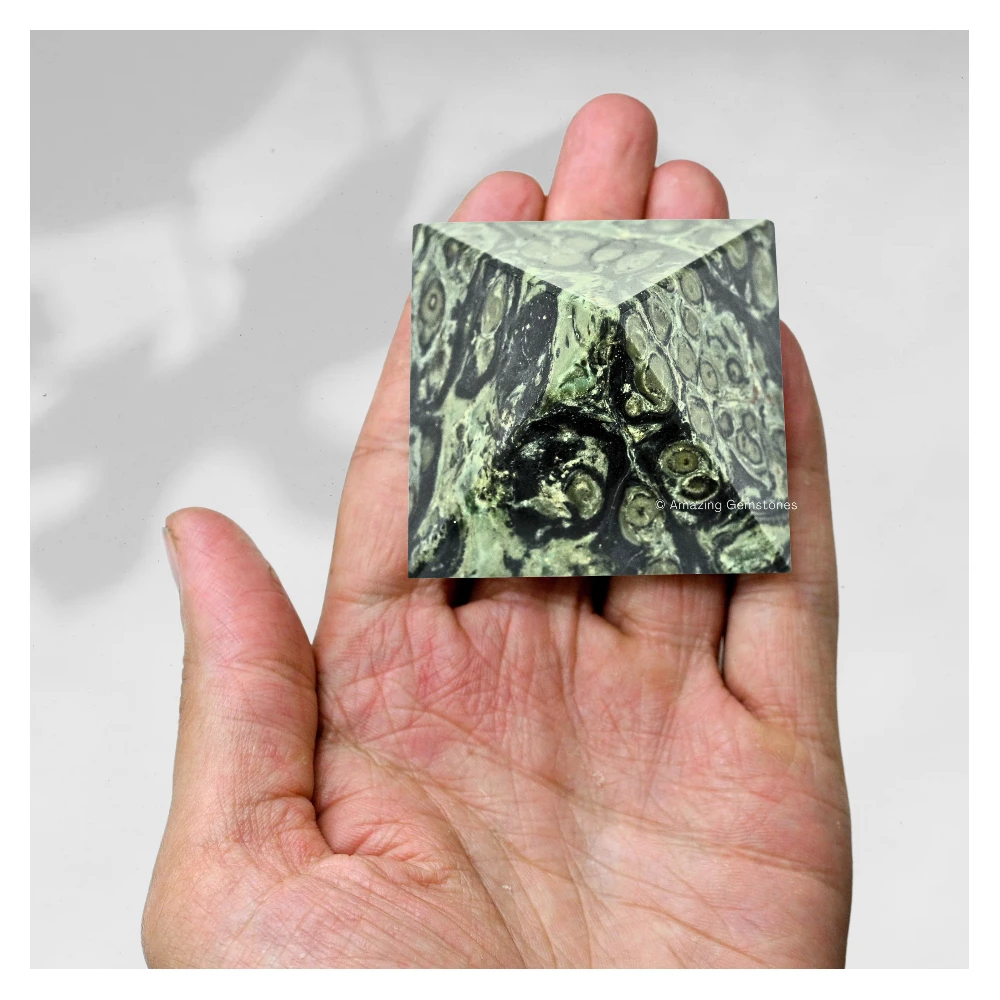 Kambaba Jasper Pyramid (2 Inch)